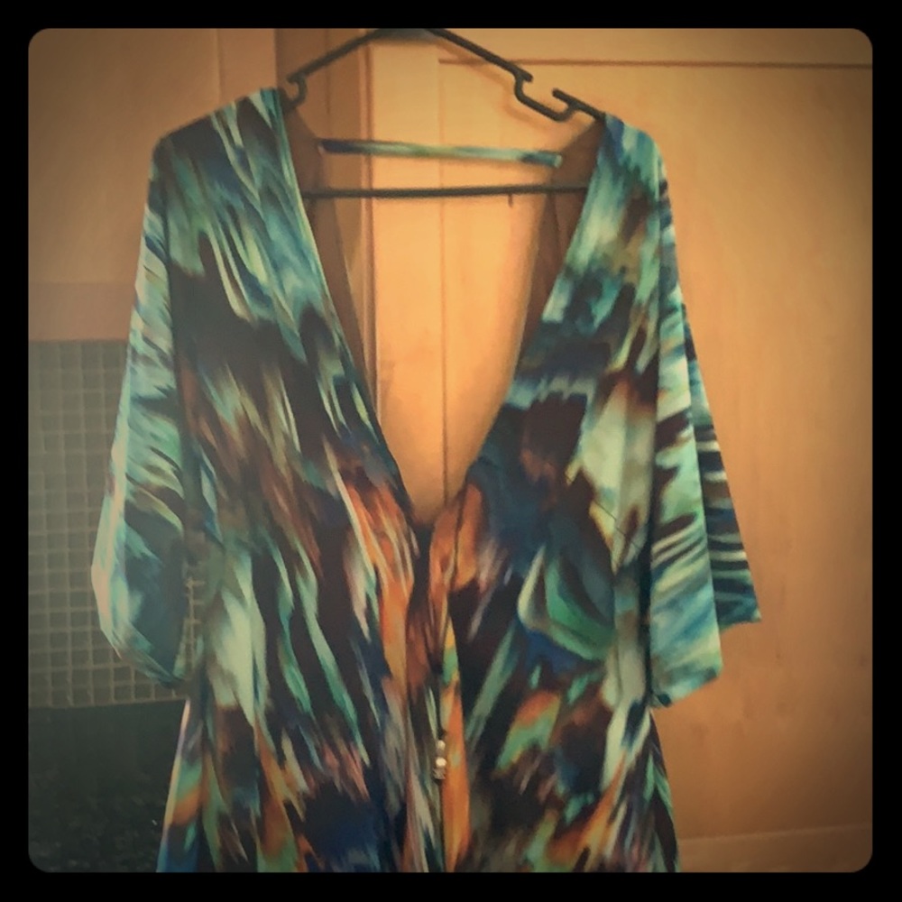 Multi Colored Summer, low cut in front and back.